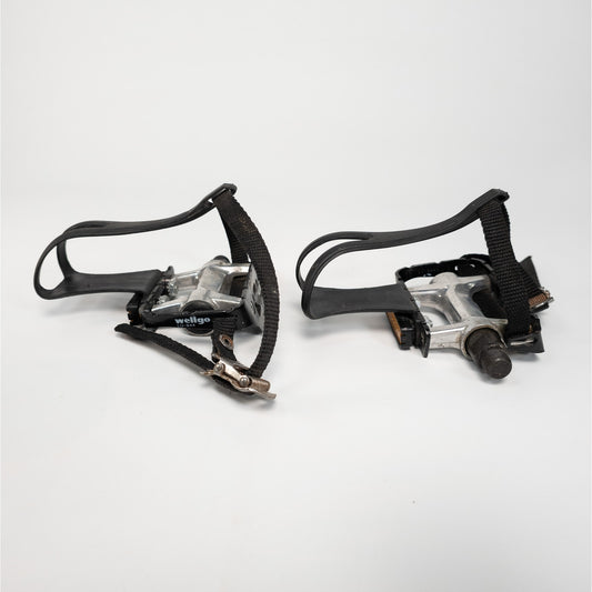 Wellgo LU-944 Bike Pedals with Toe Cages