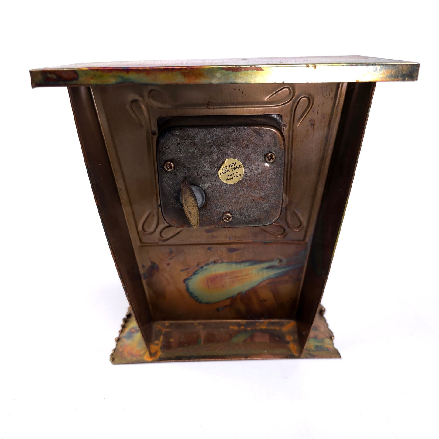 Vintage Copper Saloon Piano Player Wind Up Music Box Steampunk Art