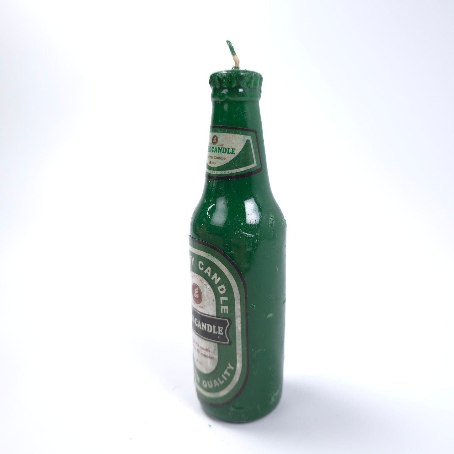 2004 Fantasy Beer Bottle Candle Green