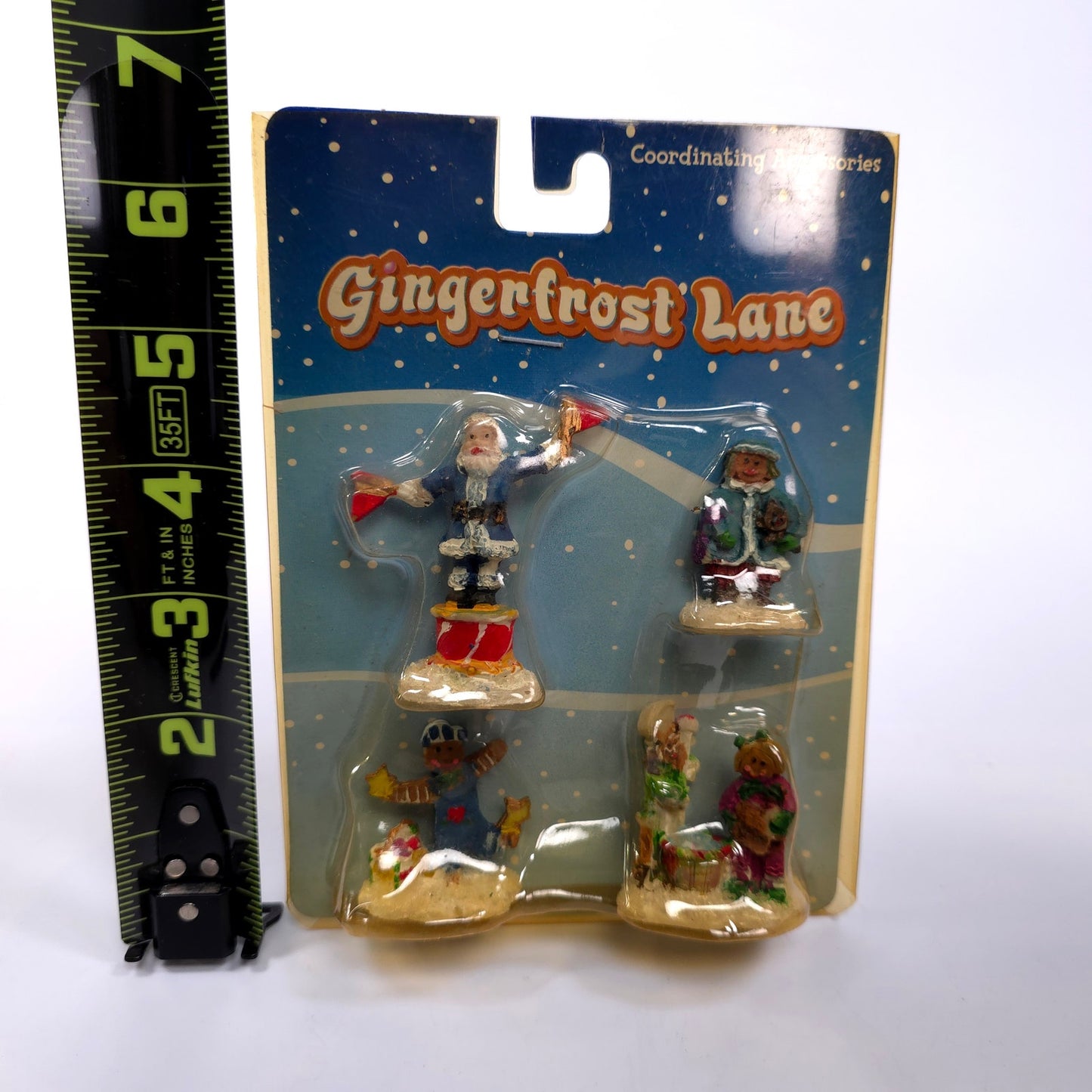 Sealed Gingerfrost Lane Gingerbread Village People Flagger Presents