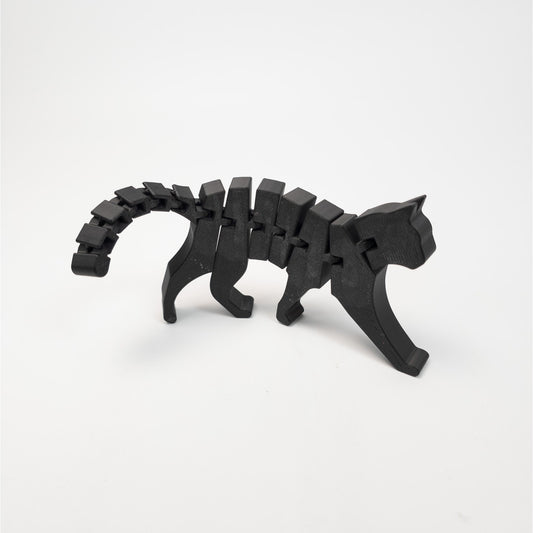 3D Printed Articulated Cat Toy Flexible Jointed Fidget Figure Animal Gift Kitty