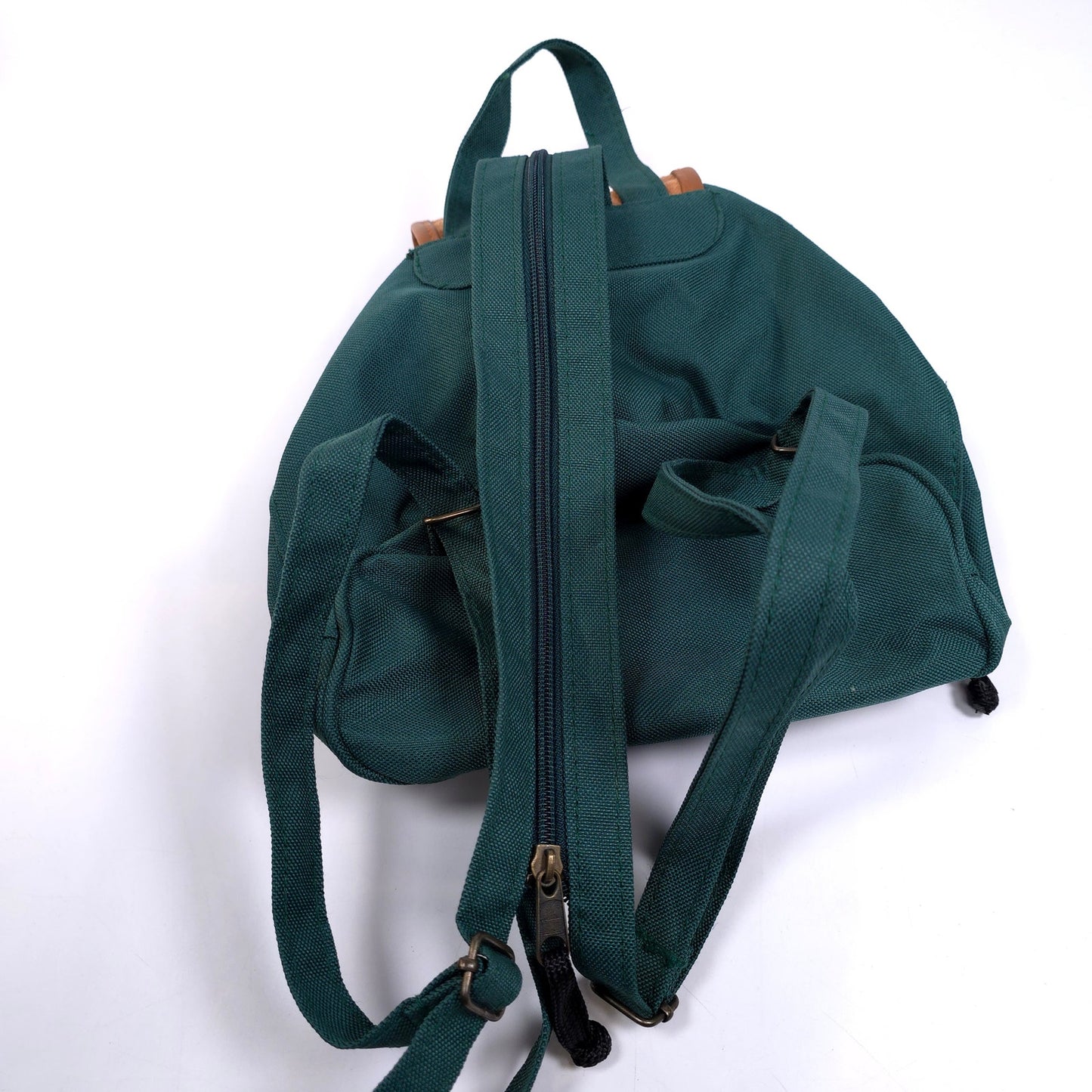 Small Drawstring Backpack Bag With Floral Trim