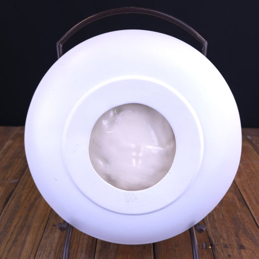 3D Hand Painted Winter Church Scene VTG 1980's Ceramic Byron Molds Wall Plate