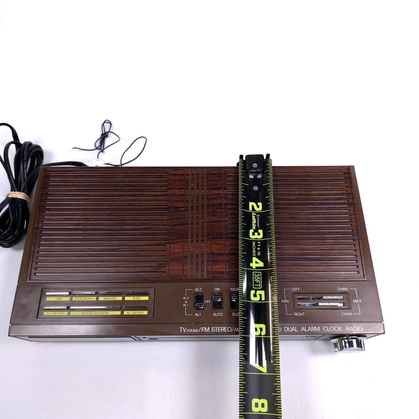 Vintage Windsor AM/FM Alarm Clock Radio Model 2560 FOR PARTS