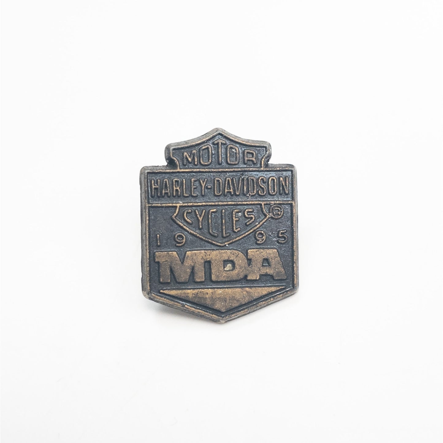 Harley Davidson Motorcycles 1995 MDA Metal Pin Back 2+ Ship FREE