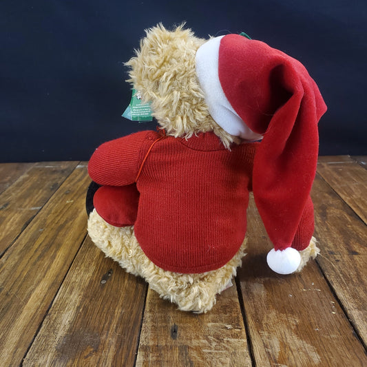 Avon Sammy Santa Plush 12" Toy Bear & Mini Bear Russ Berrie & Co. Item F661851