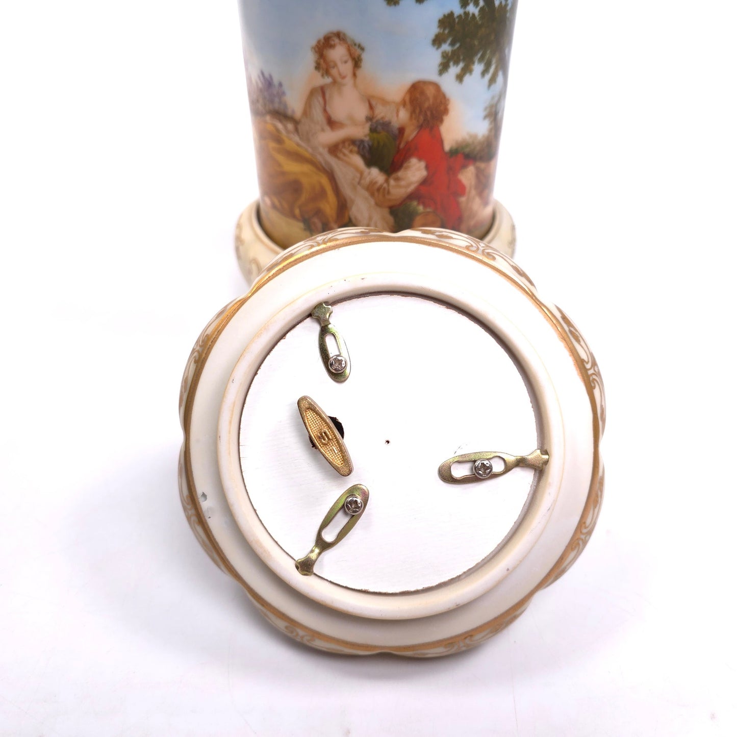 Vintage Ardalt Lenwile Vanity Jar Canister Trinket Music Box Renaissance