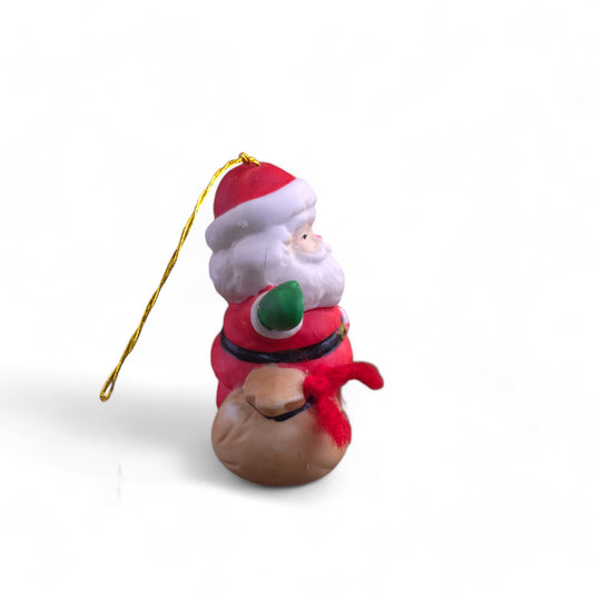 1986 BOA Christmas Santa Clauss Bell Porcelain Ornmanet