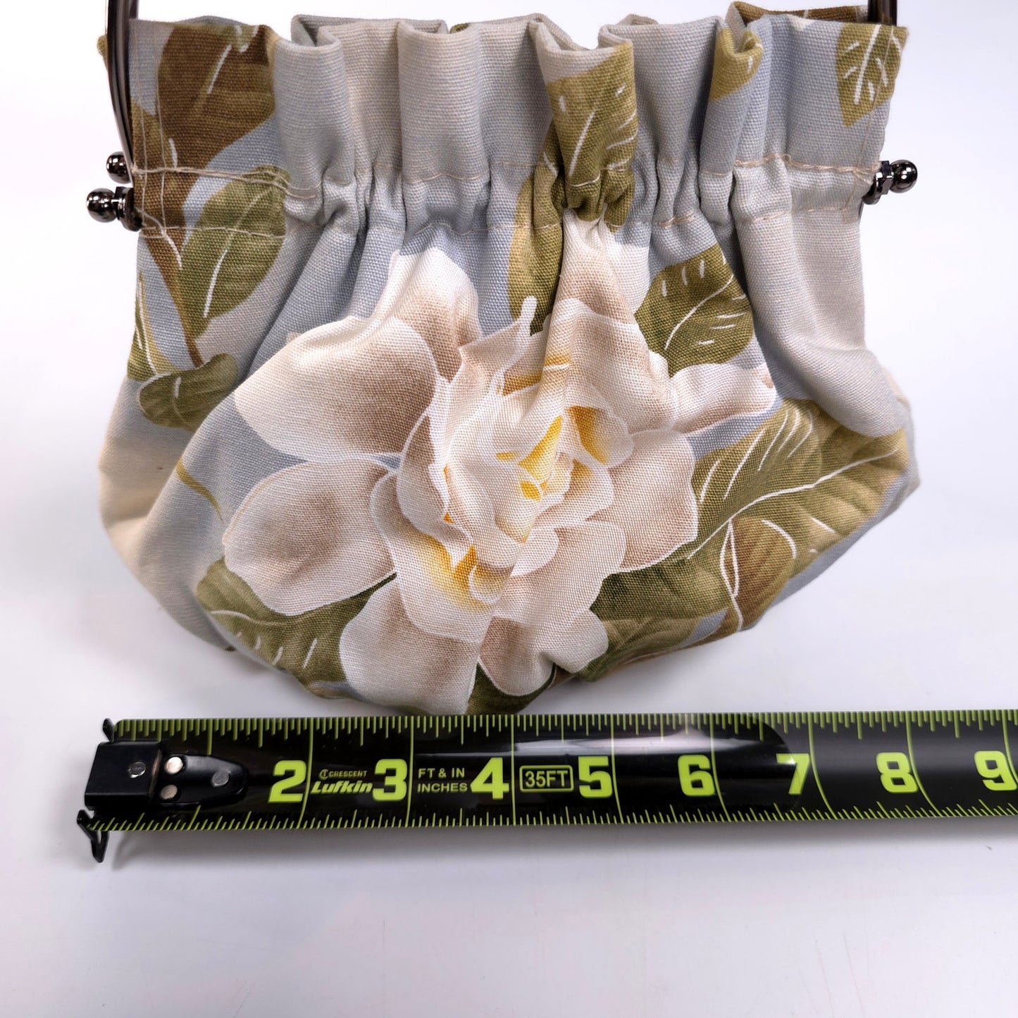 Abba Small Cloth Hand Bag Purse With Kiss Lock Made In Hawaii