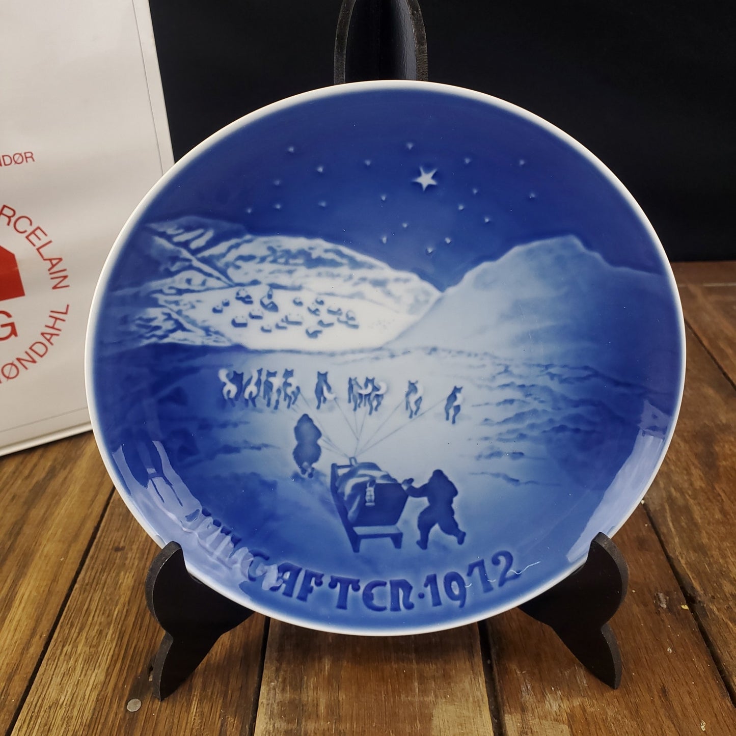 1972 Bing & Grondahl Christmas Plate - Christmas in Greenland