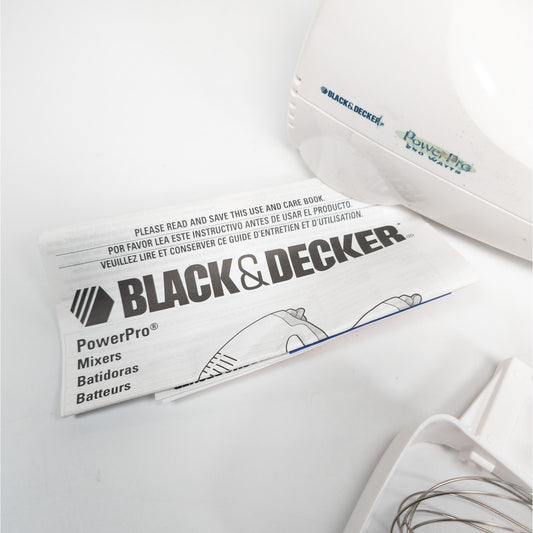 Black & Decker Power Pro 220 Watt Hand Mixer w/ Attachments