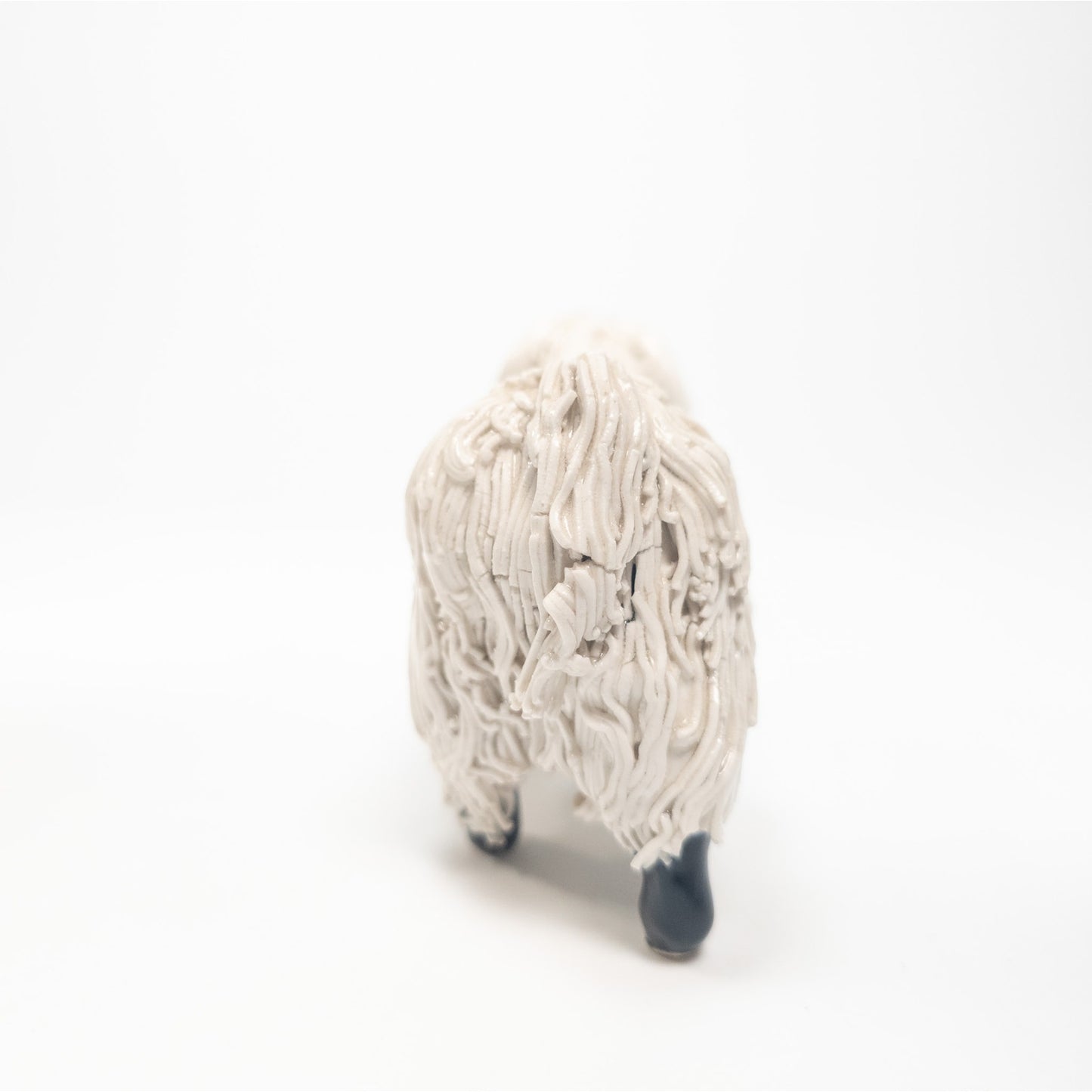 Vintage Tom Macki Porcelain Spaghetti Ram Figurine