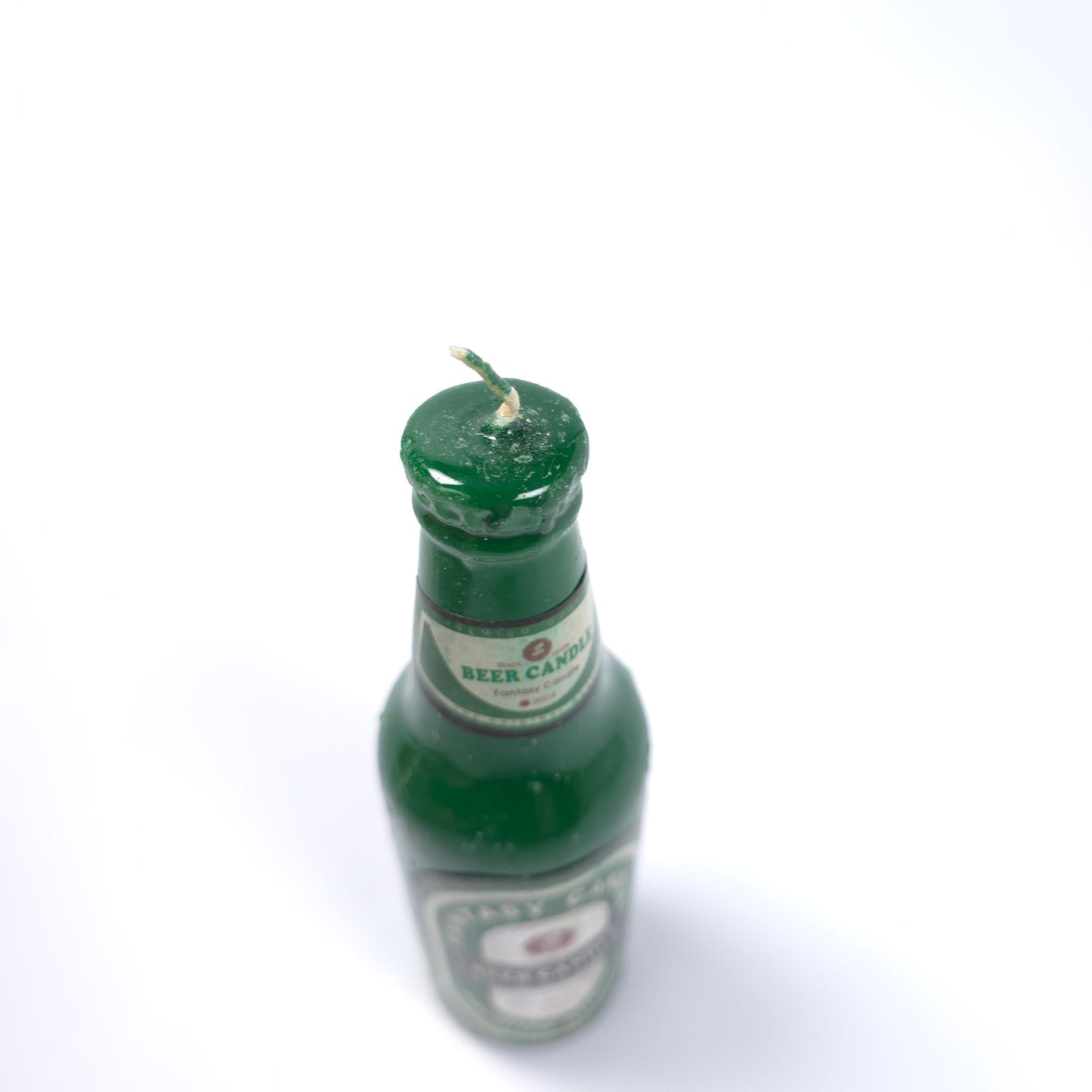 2004 Fantasy Beer Bottle Candle Green