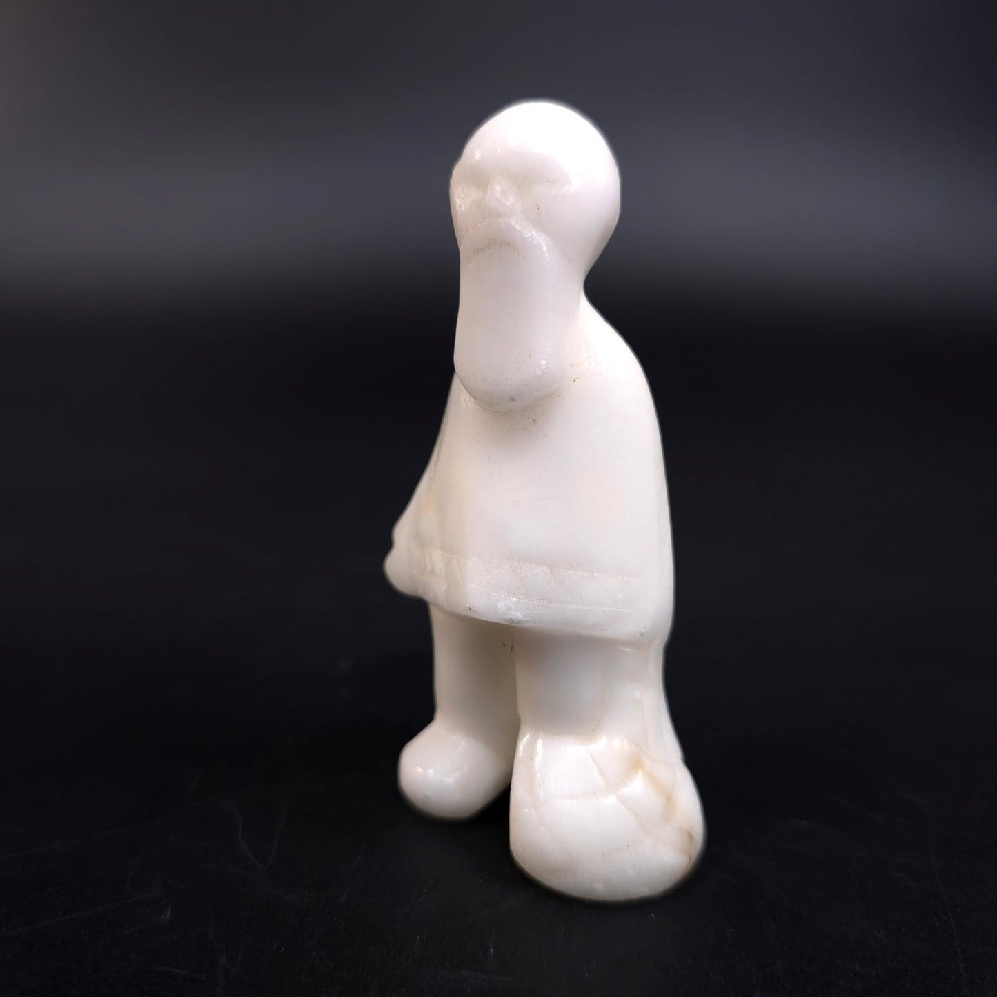 Vintage Milk Glass Man With Poncho & Beard Figurine