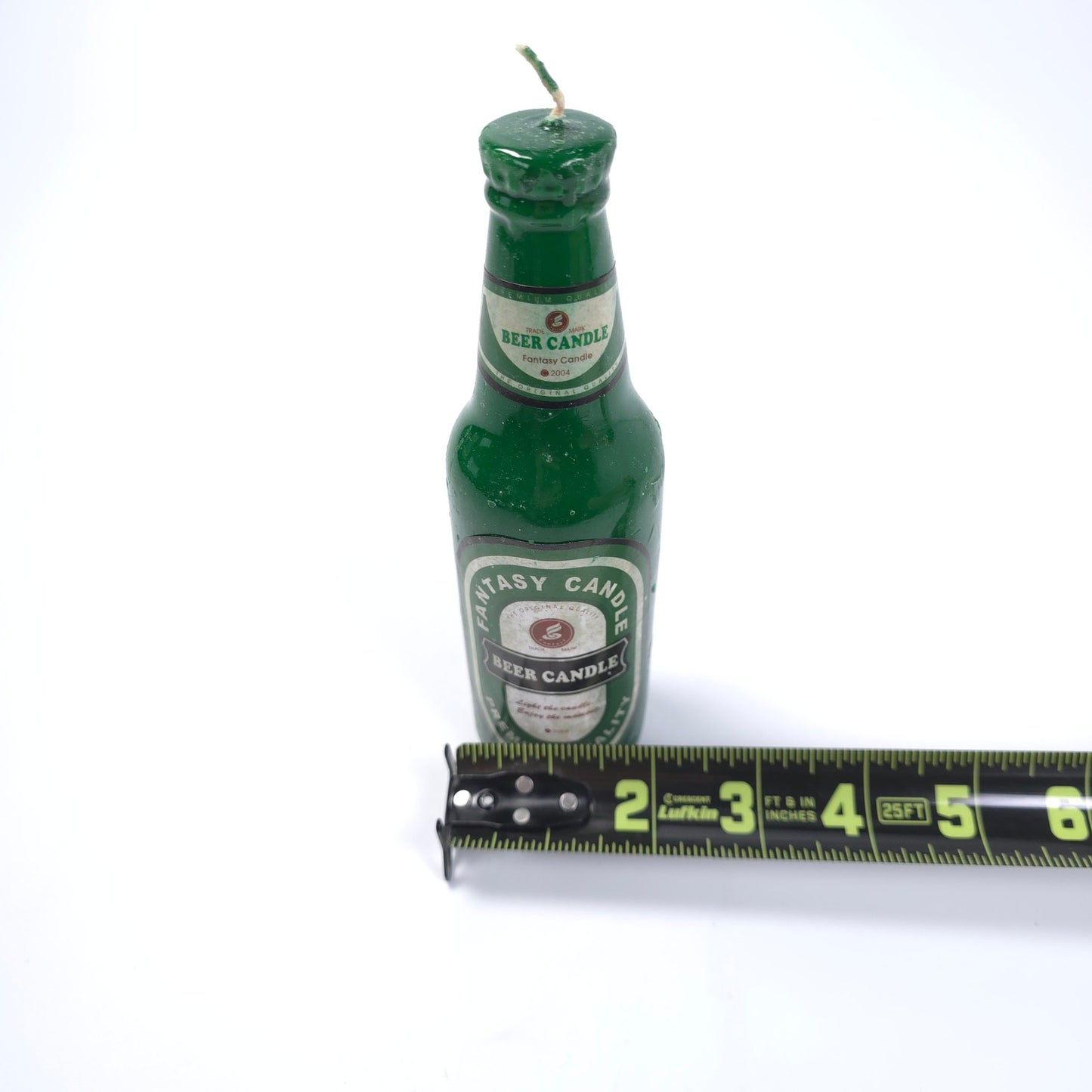 2004 Fantasy Beer Bottle Candle Green
