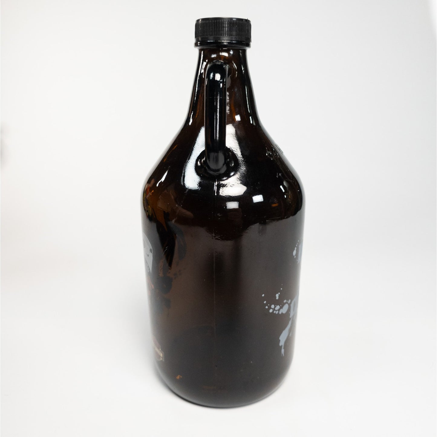 Haryley Davidson Piston Skull Glass Growler Jug Bottle