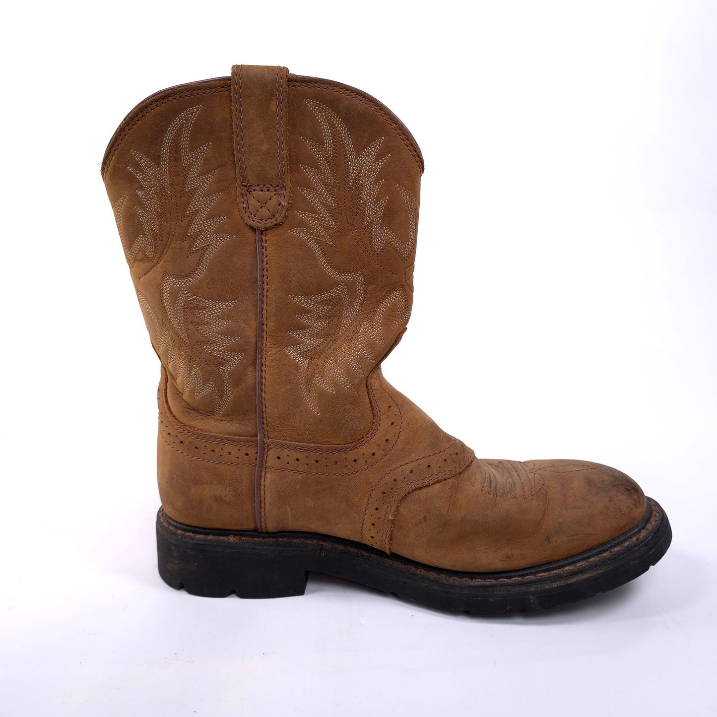 Ariat Leather Cowboy Work Boots Mens Size 8.5D ASTM F2892-11 EH
