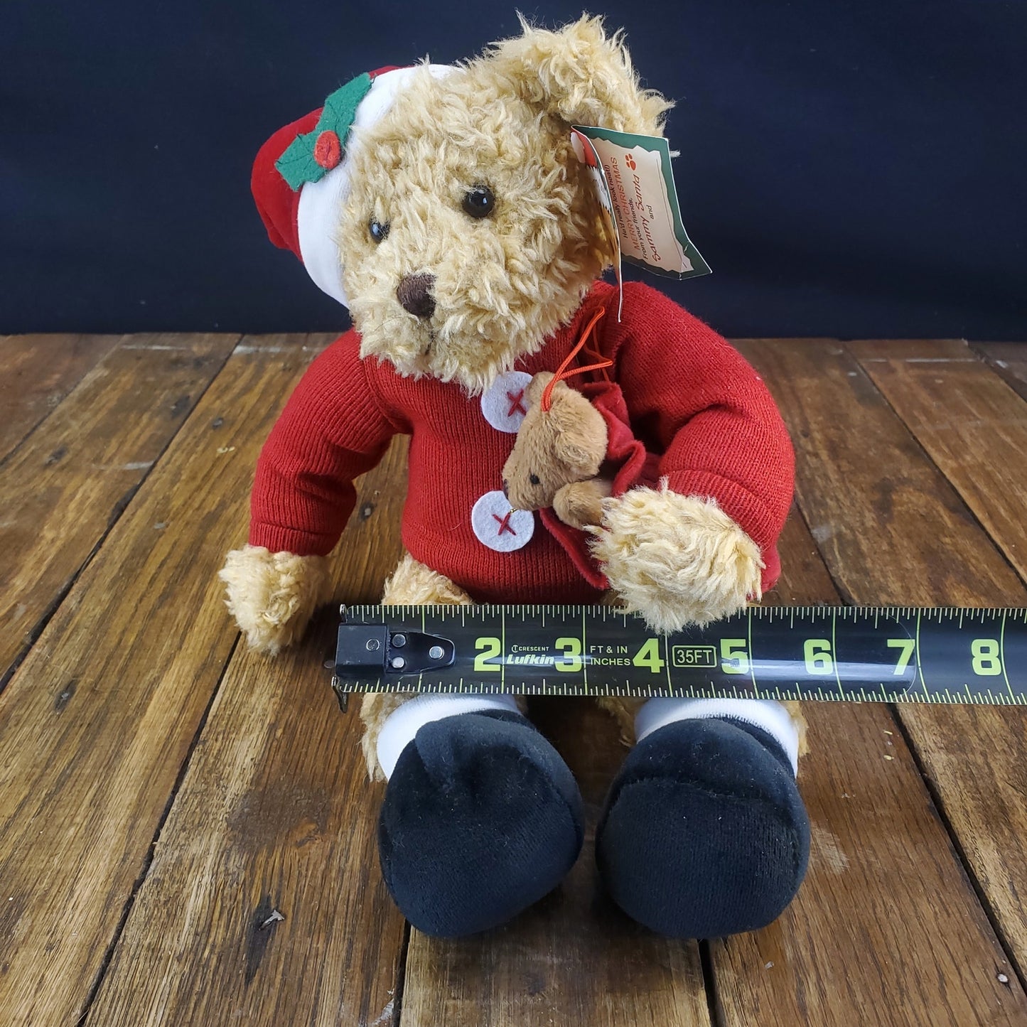 Avon Sammy Santa Plush 12" Toy Bear & Mini Bear Russ Berrie & Co. Item F661851