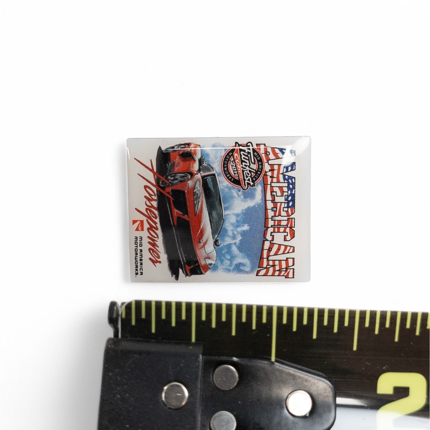 2019 FunFest Corvette American Horsepower Mid America Motor Works Lapel Pin