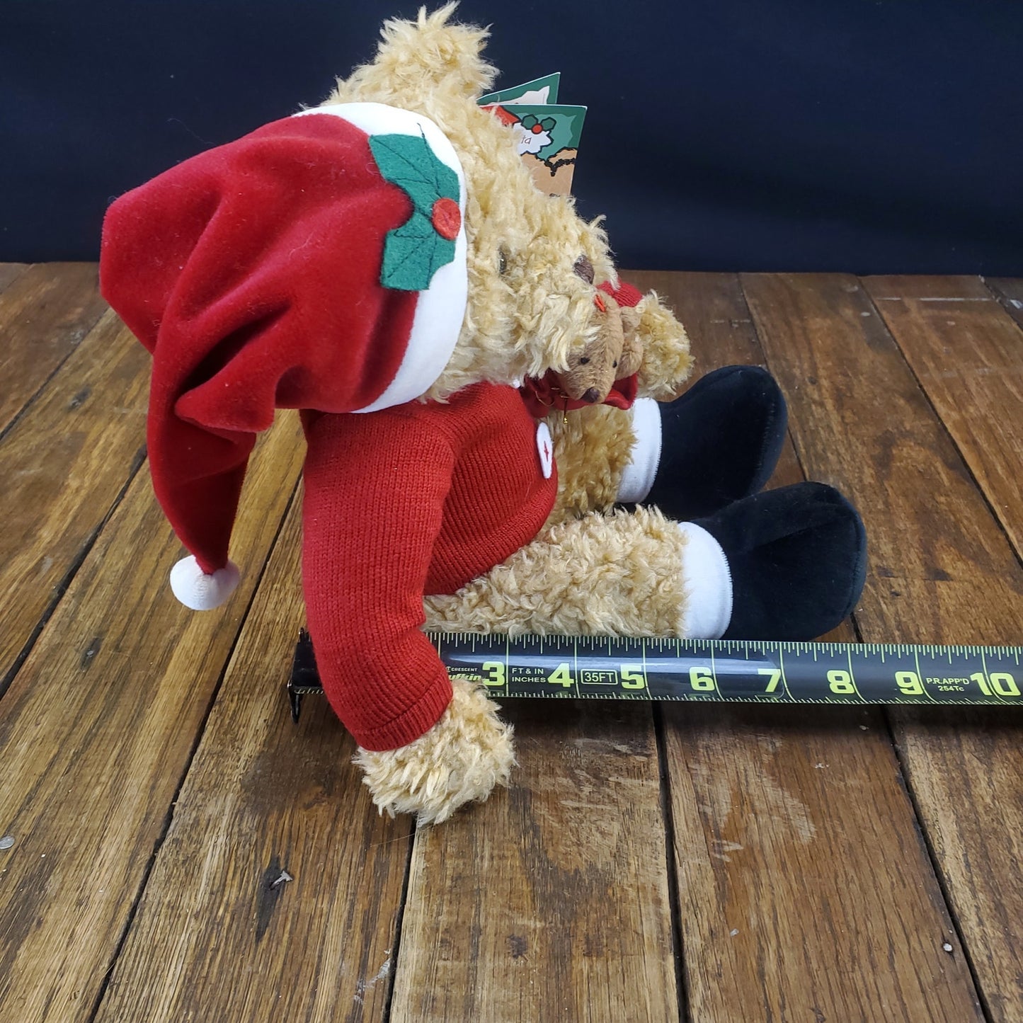 Avon Sammy Santa Plush 12" Toy Bear & Mini Bear Russ Berrie & Co. Item F661851