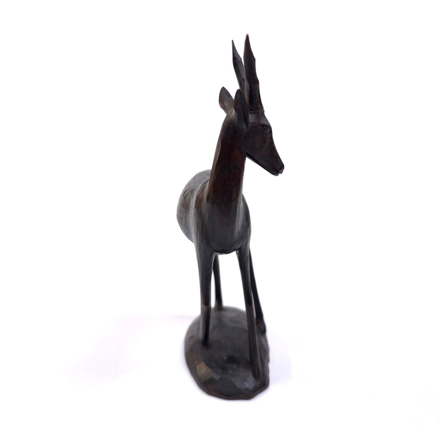 Vintage MCM Hand Carved Wooden Antelope Gazelle Figurine