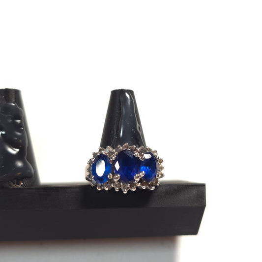 24K Plate Spiniel Gemstone Rine Size 7.75 China Flawed Engagment