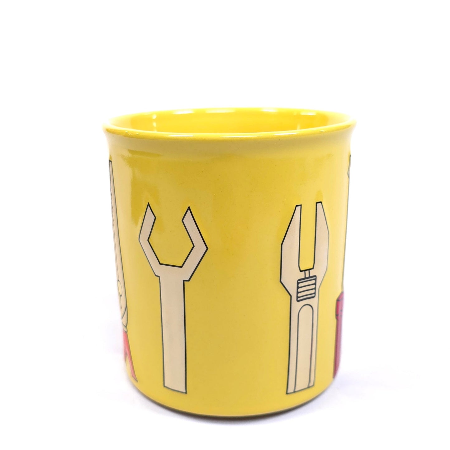 Menards 3D Embossed 16 oz Yellow Tool Cup Coffee Tea Mug