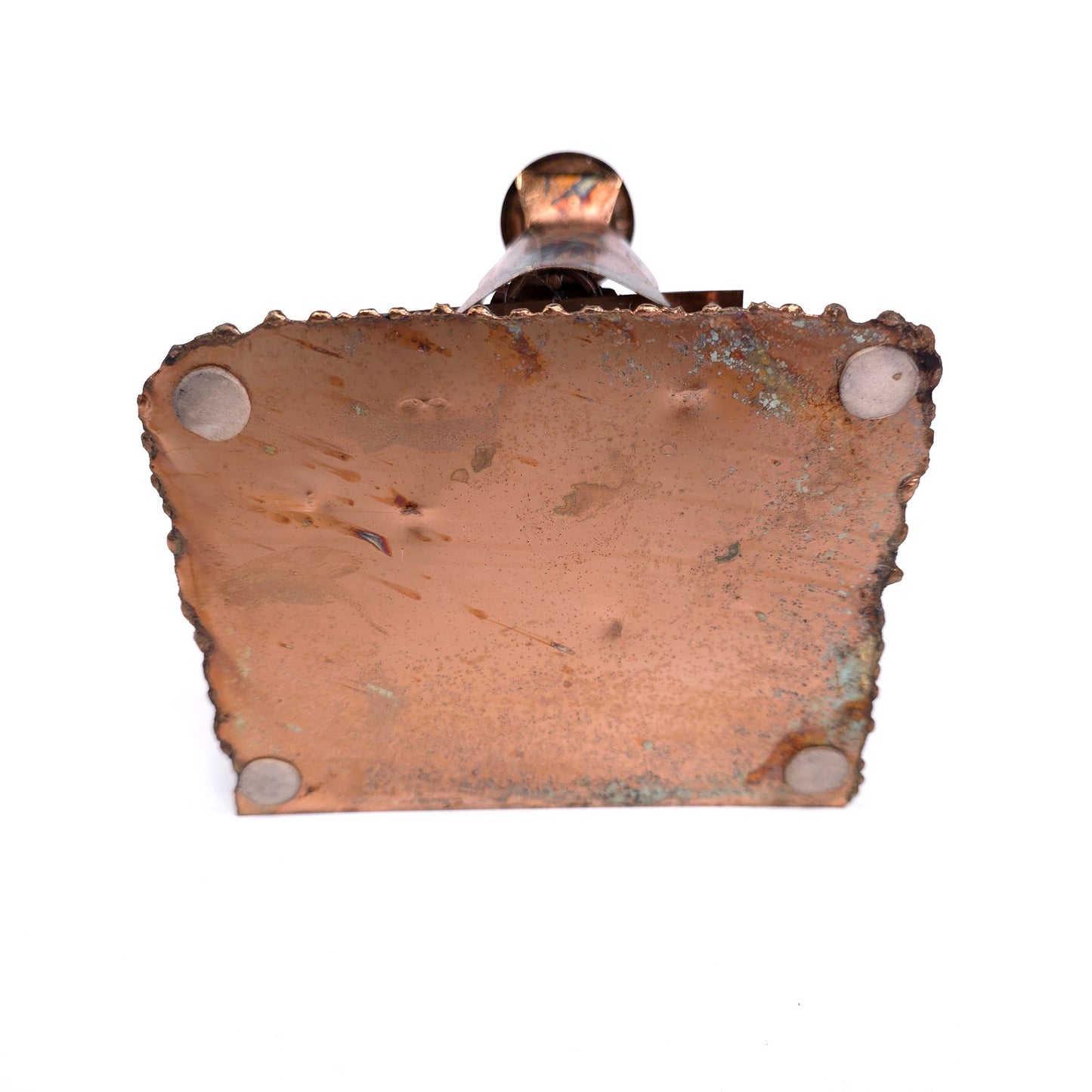 Vintage Copper Saloon Piano Player Wind Up Music Box Steampunk Art