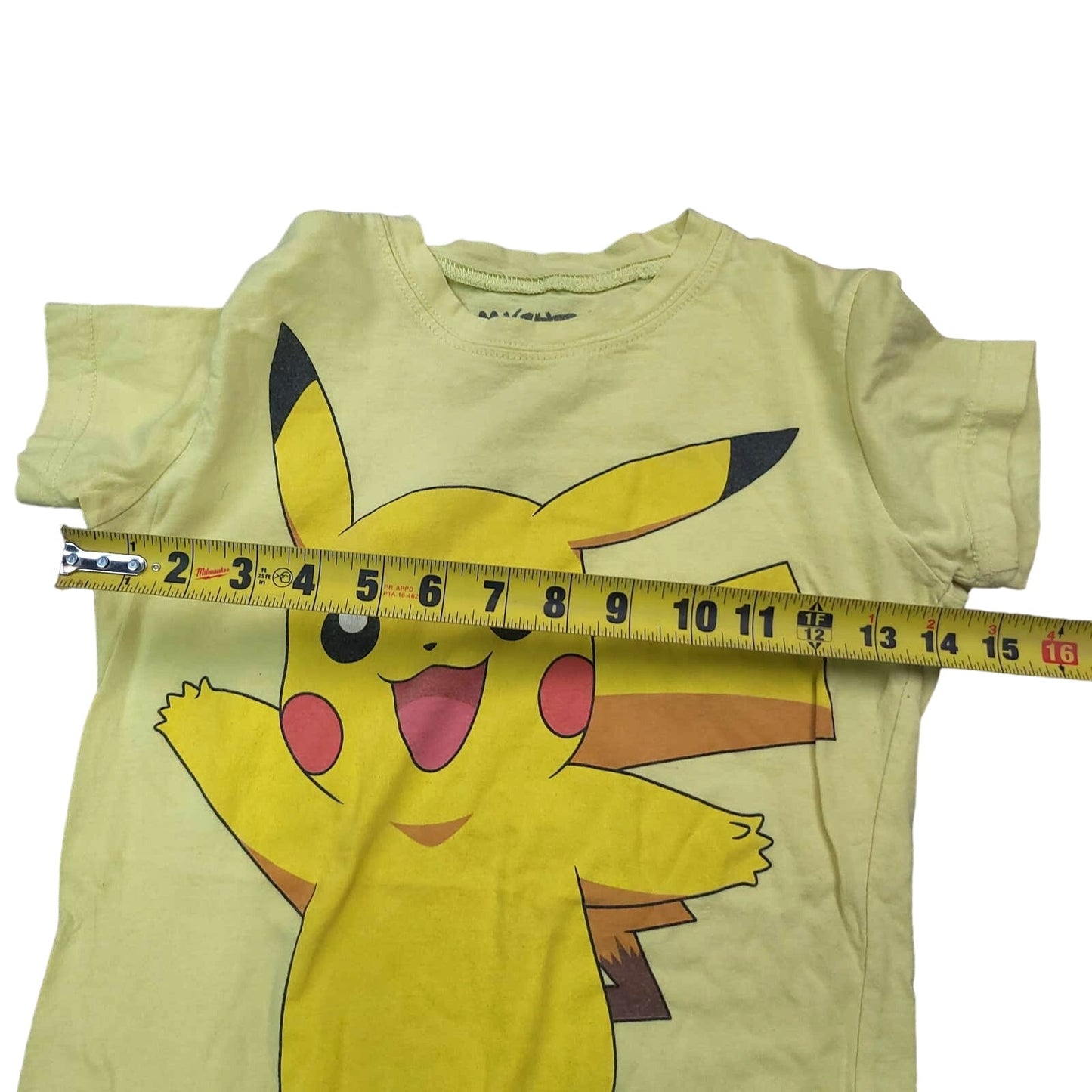 Pikachu Pokemon Shirt Size Small Teen Yellow