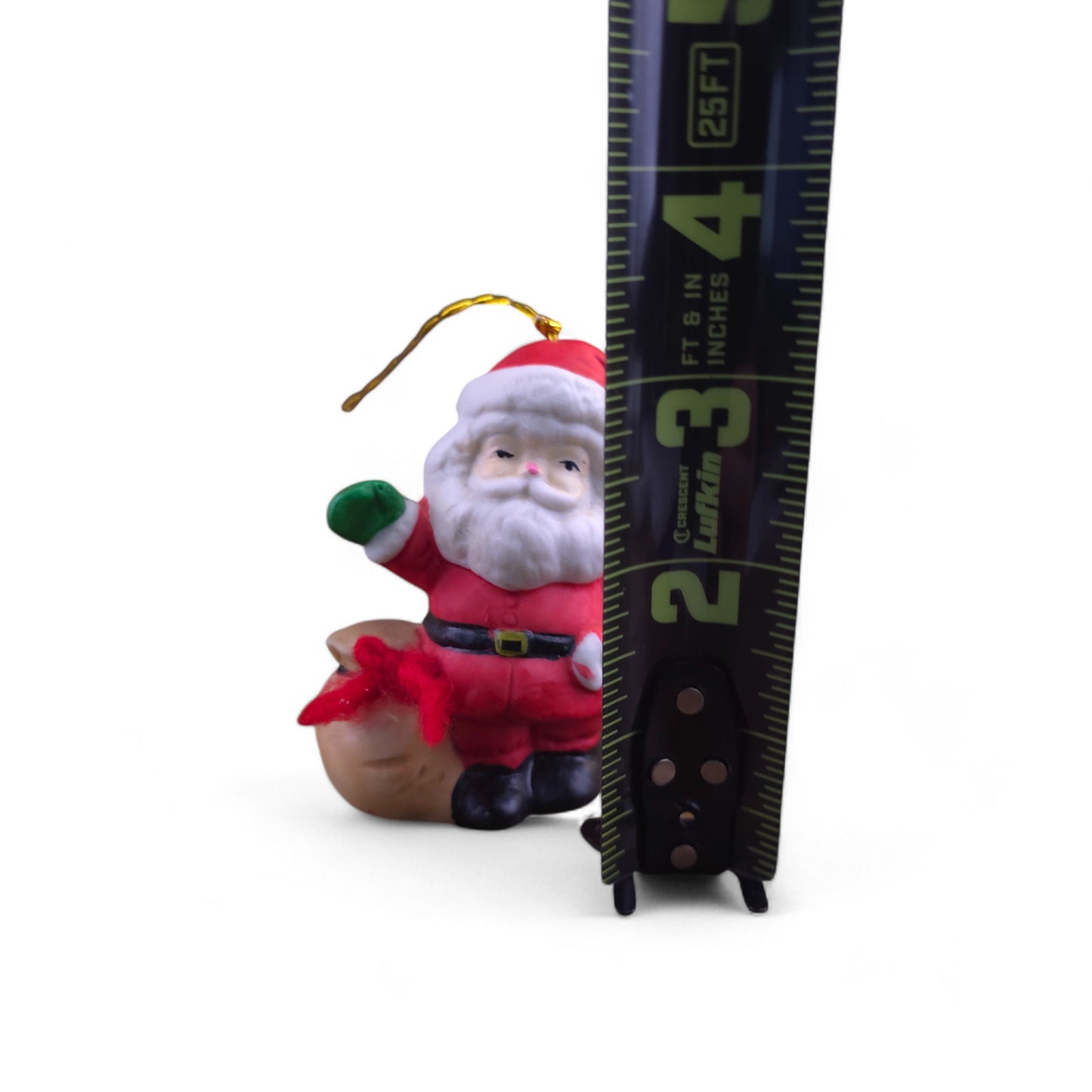 1986 BOA Christmas Santa Clauss Bell Porcelain Ornmanet