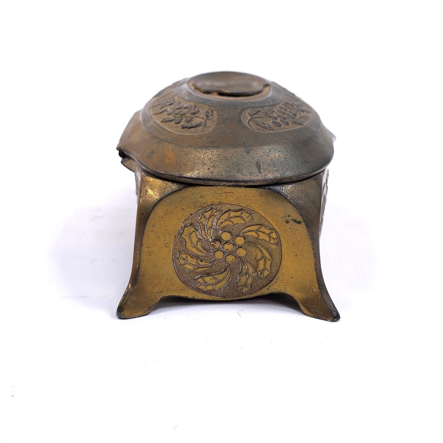 Antique K & Co Bronze Jewelry Trinket Box Detroit Michigan Post Office