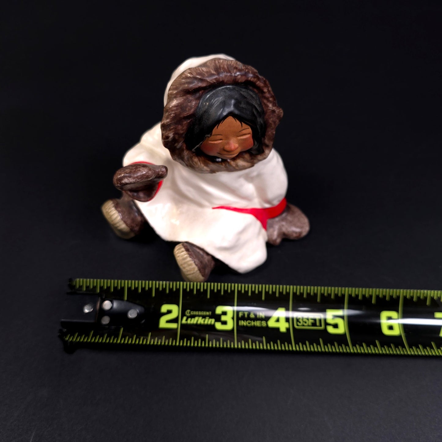 1982 C Alan johnson Ceramic Alaskan Eskimo Figurine "Dinah" Parka