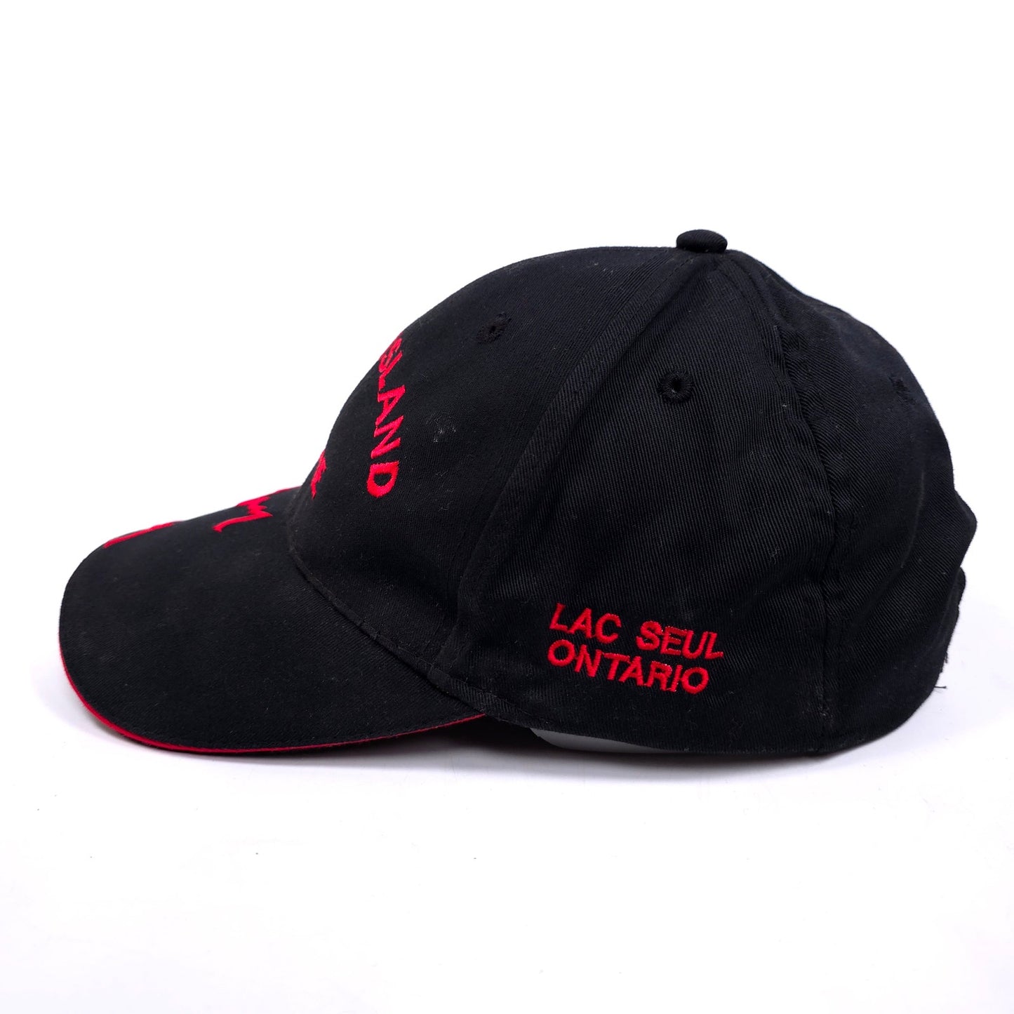 Lost Island Lodge Lac Seul Ontario Canada Hook & Loop Baseball Cap Hat
