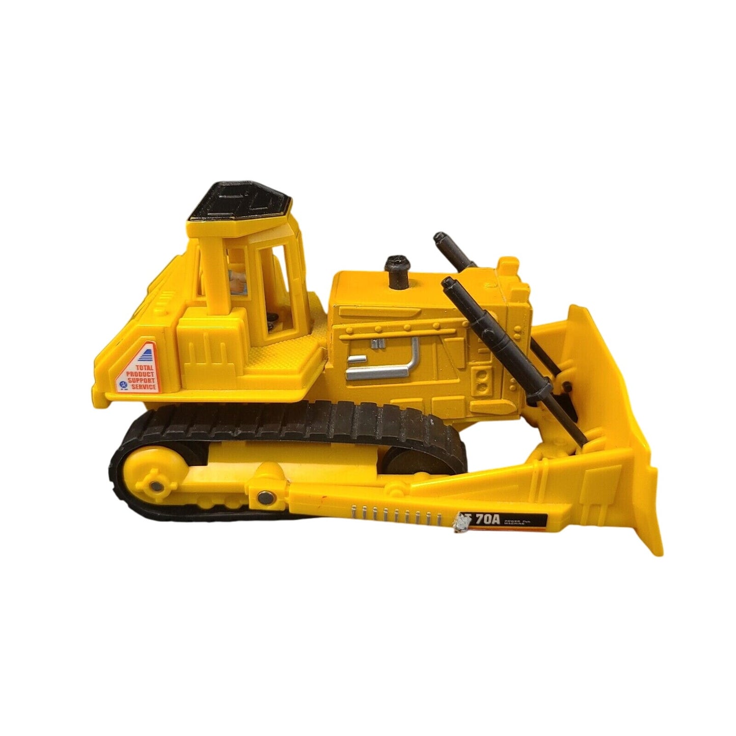 1998 Smart Toys Dynamic Diecast Yellow Bulldozer Construction Vehicle