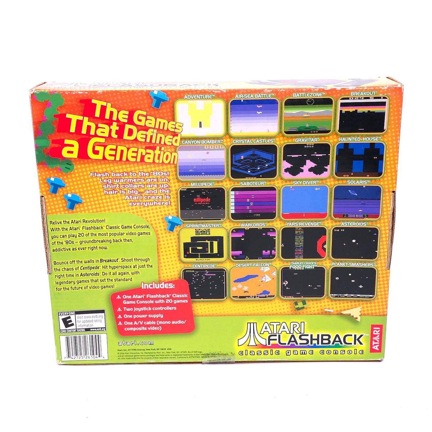 Launch Edition Atari Flashback Classic Game Console 20 Games
