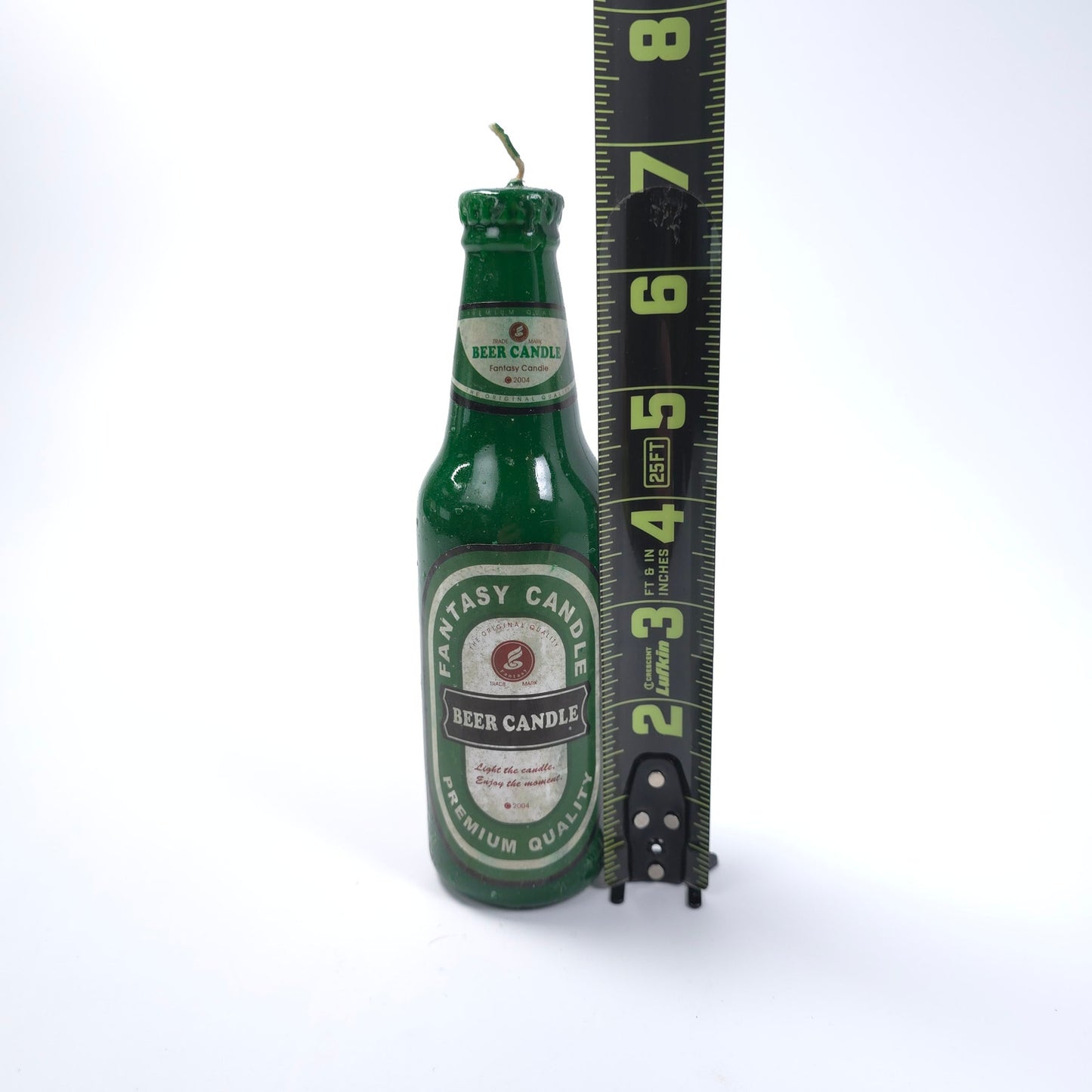2004 Fantasy Beer Bottle Candle Green