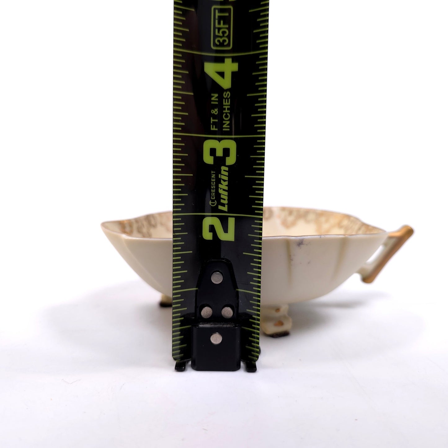 Vintage Ardalt Lenwile 3 Leg Nappy Trinket Dish Renaissance