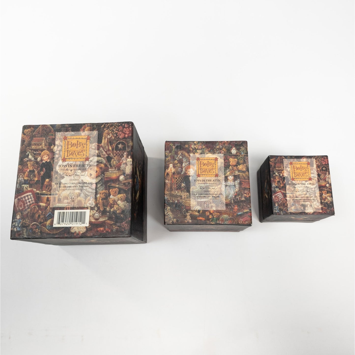 Bob's Boxes Toys In The Attic Lot of 3 Nesting Boxes