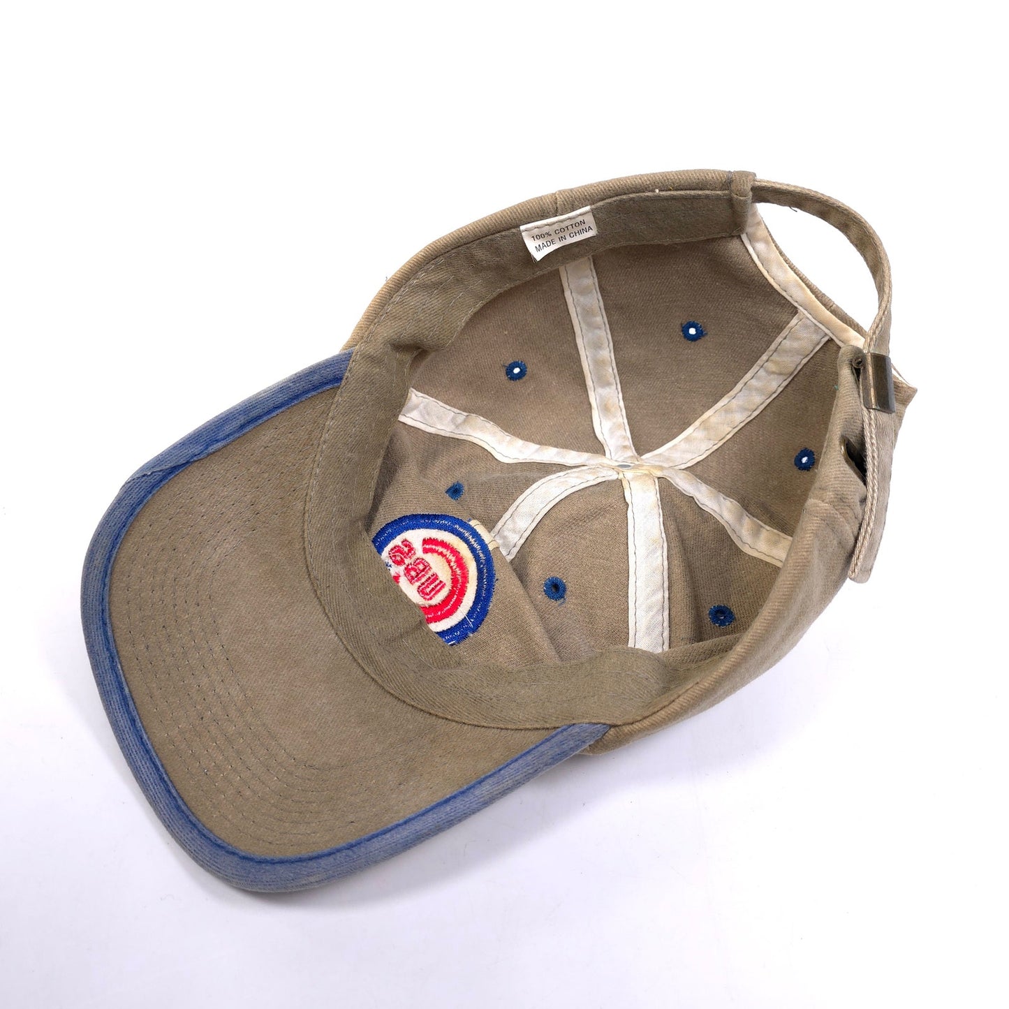 Chicago Cubs 100% Cotton Slide Buckle Baseball Cap Hat