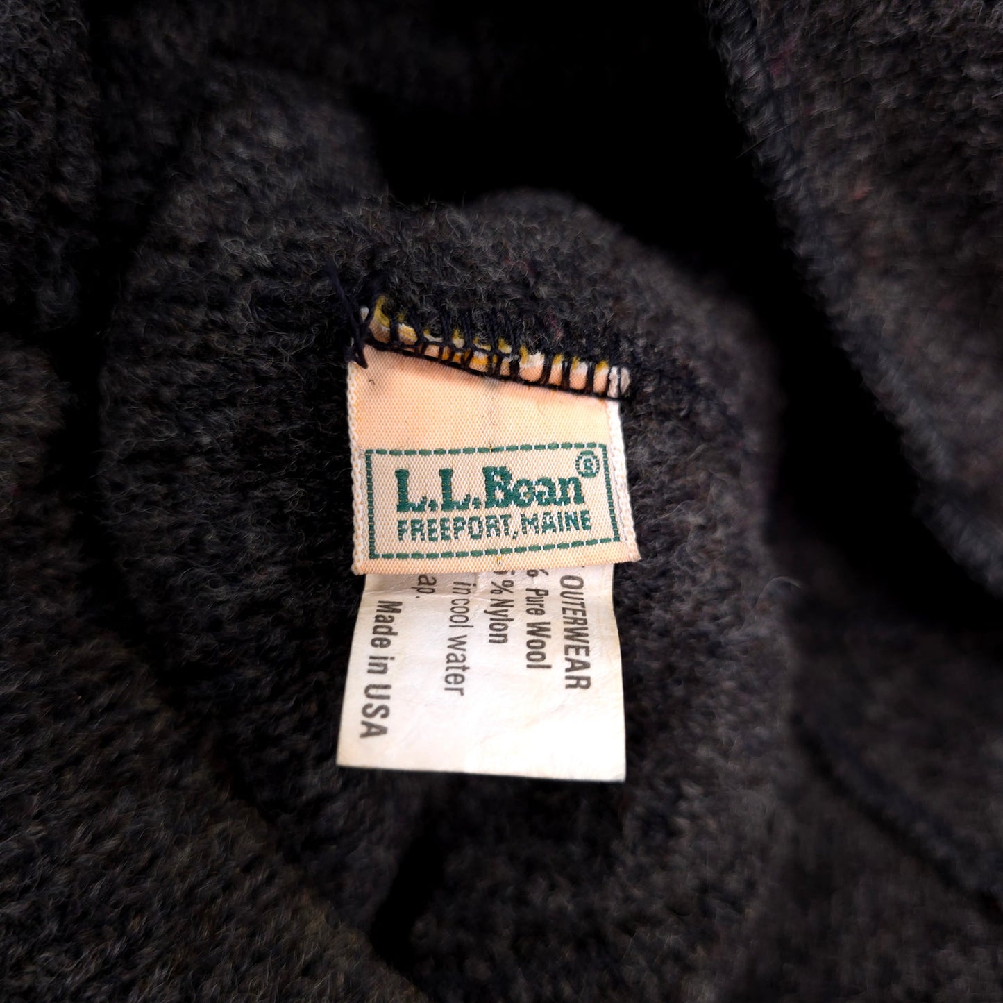LL Bean Wool Blend Flat Cap Ear Flap Hat Size L 22 1/2 Circumference