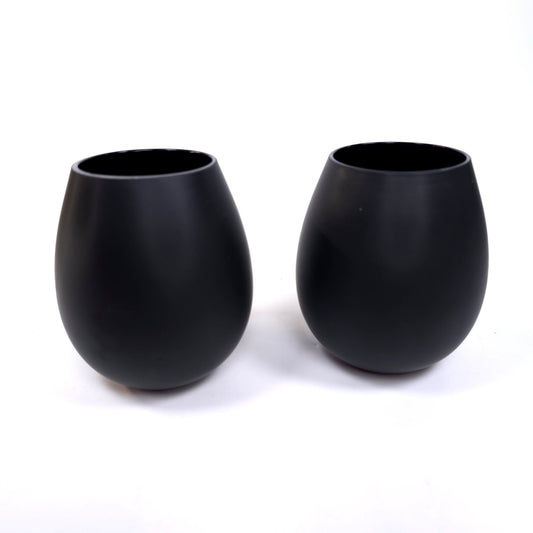 BigBetty Whole Bottle Stemless Wine Glasses Tumblers Set of 2