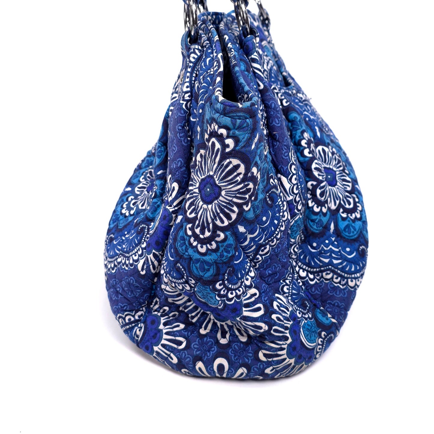 Vera Bradley Large Blue Bandana Shoulder Tote Bag Purse