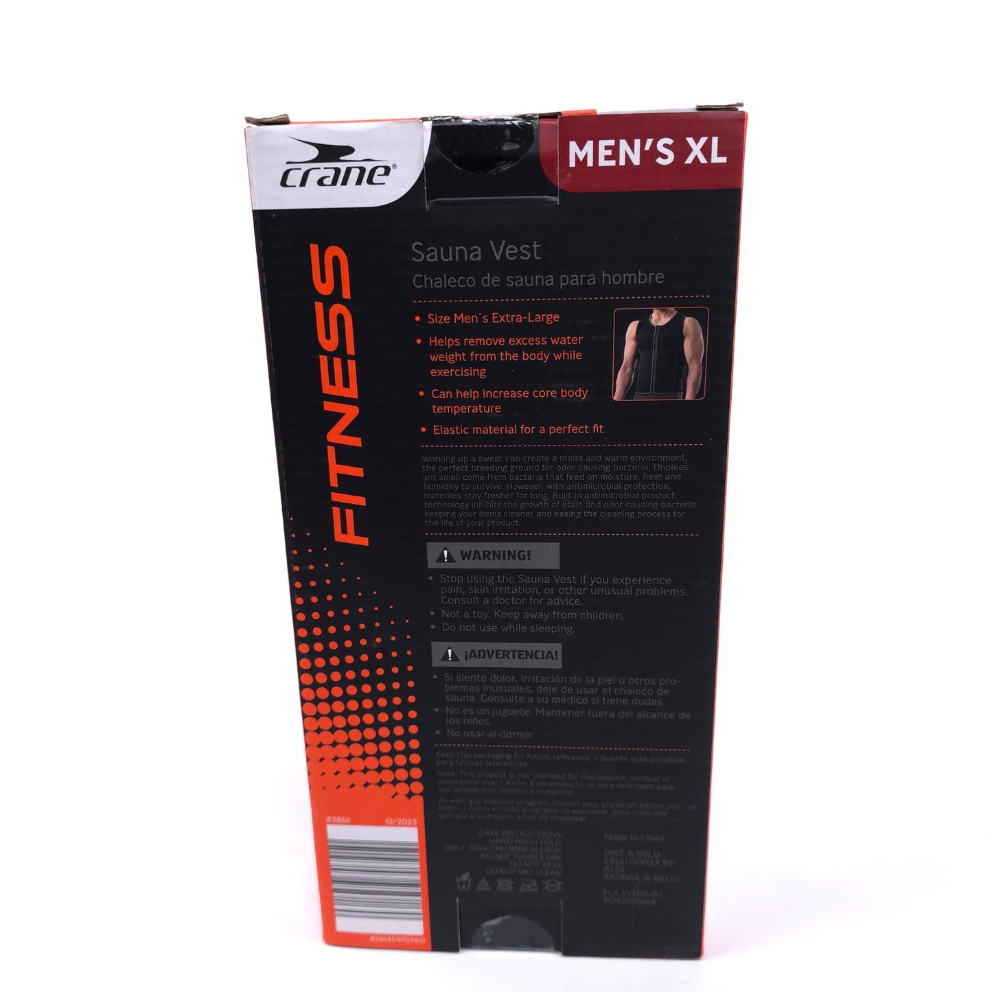 Sealed Crane Fitness Suana Vest Antimicrobial Size Men's XL