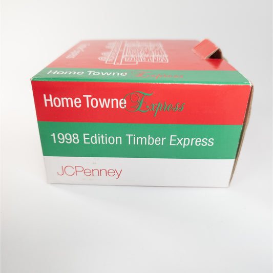 1998 Home Towne Timber Express Train Cargo JC Penny Figurine