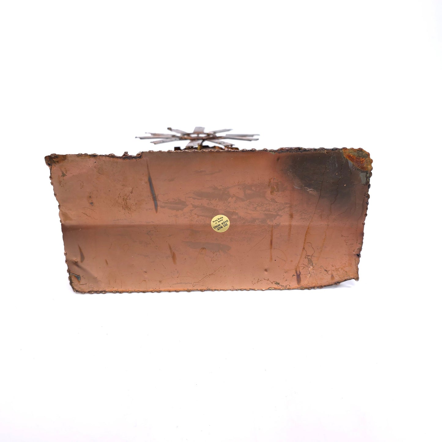 Vintage Copper Windmill Wind Up Music Box Steampunk Art