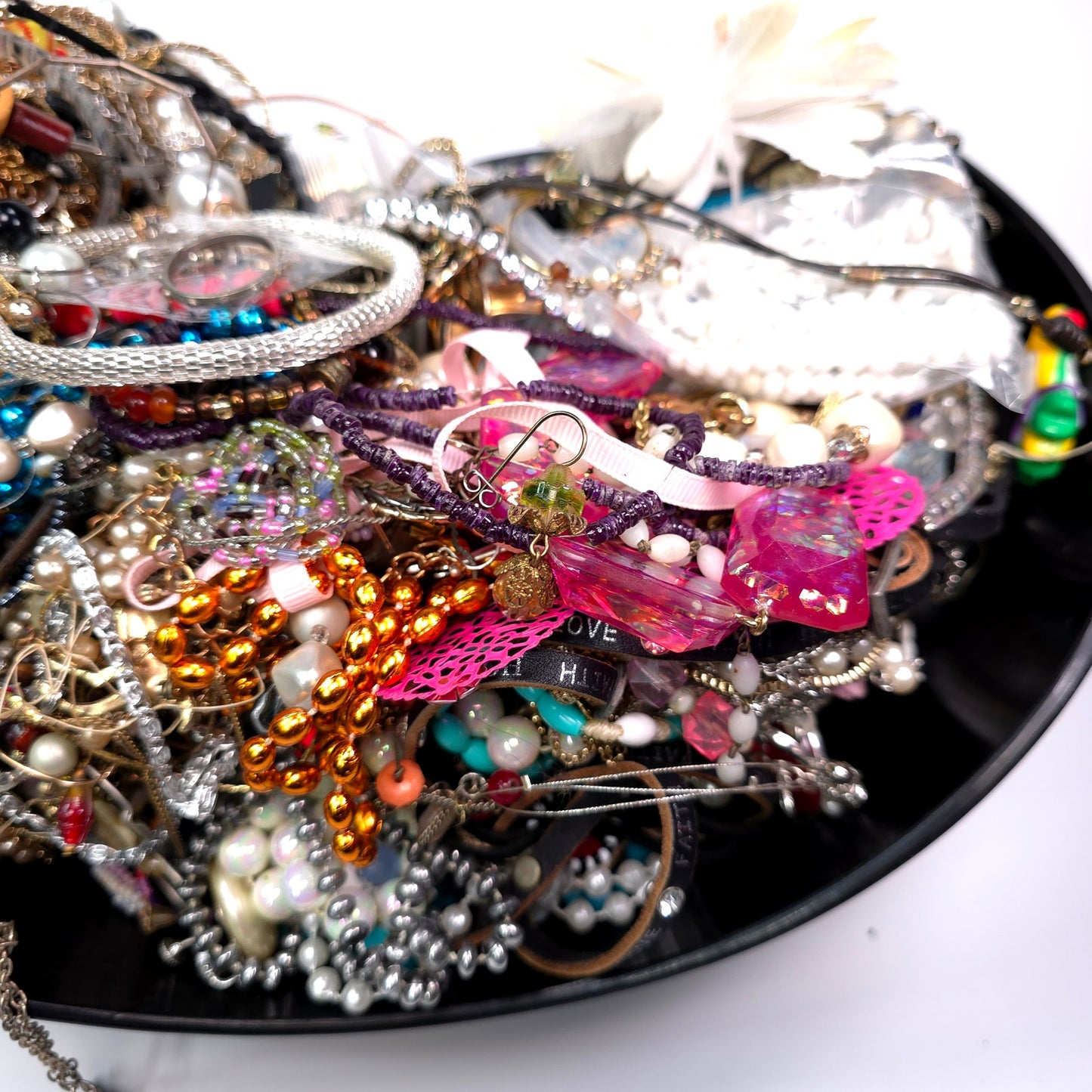 10 lb Vintage to Now Mixed Jewelry Lot Costume Craft Repair Resale JL21