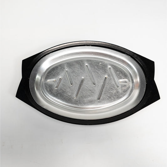 Nordic Ware Stainless Steel Sizzle Steak Platter & Holder NO 10B 510