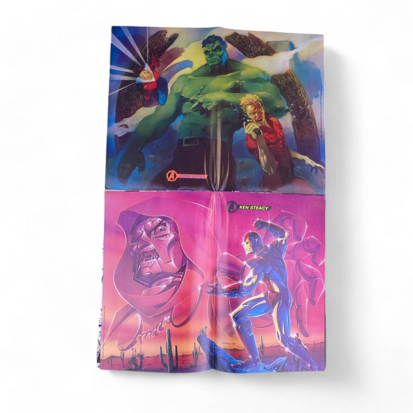 Avengers Hot Shots Poster Book Marvel Comics 1995