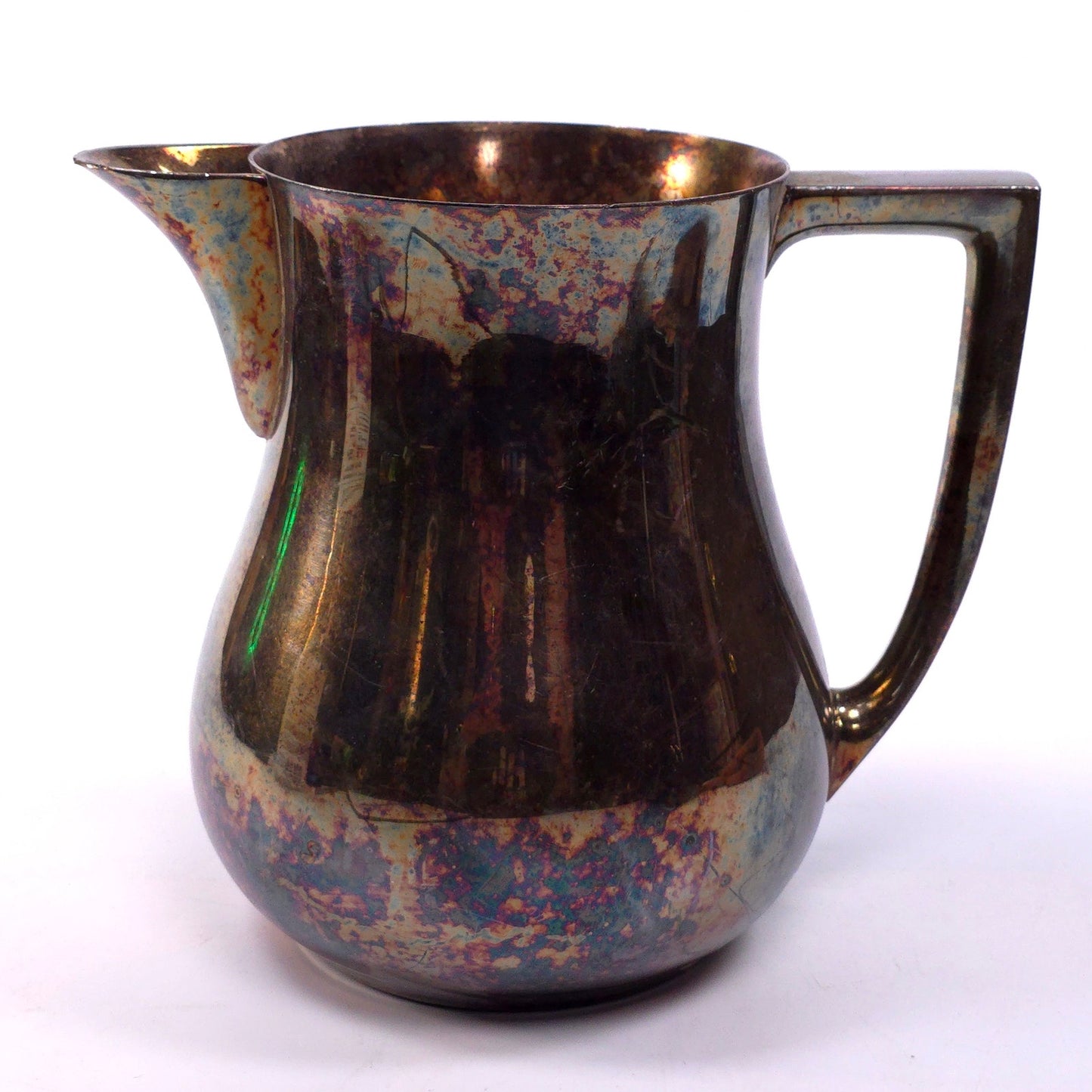 Vintage EPCA Bristol Silver Plated 7" Pitcher 215 Patina