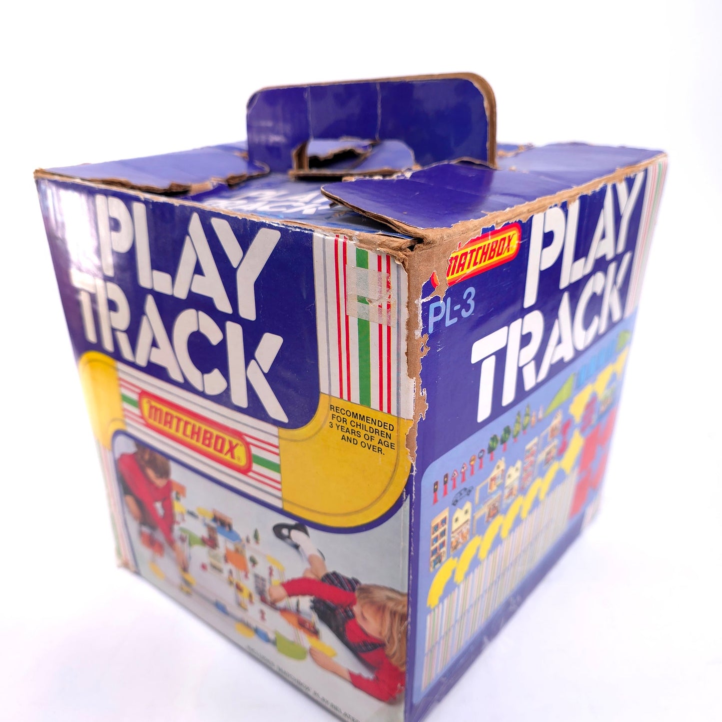 Vintage 1978 Matchbox Lesney PL-3 Play Track Set Of 63 Pieces